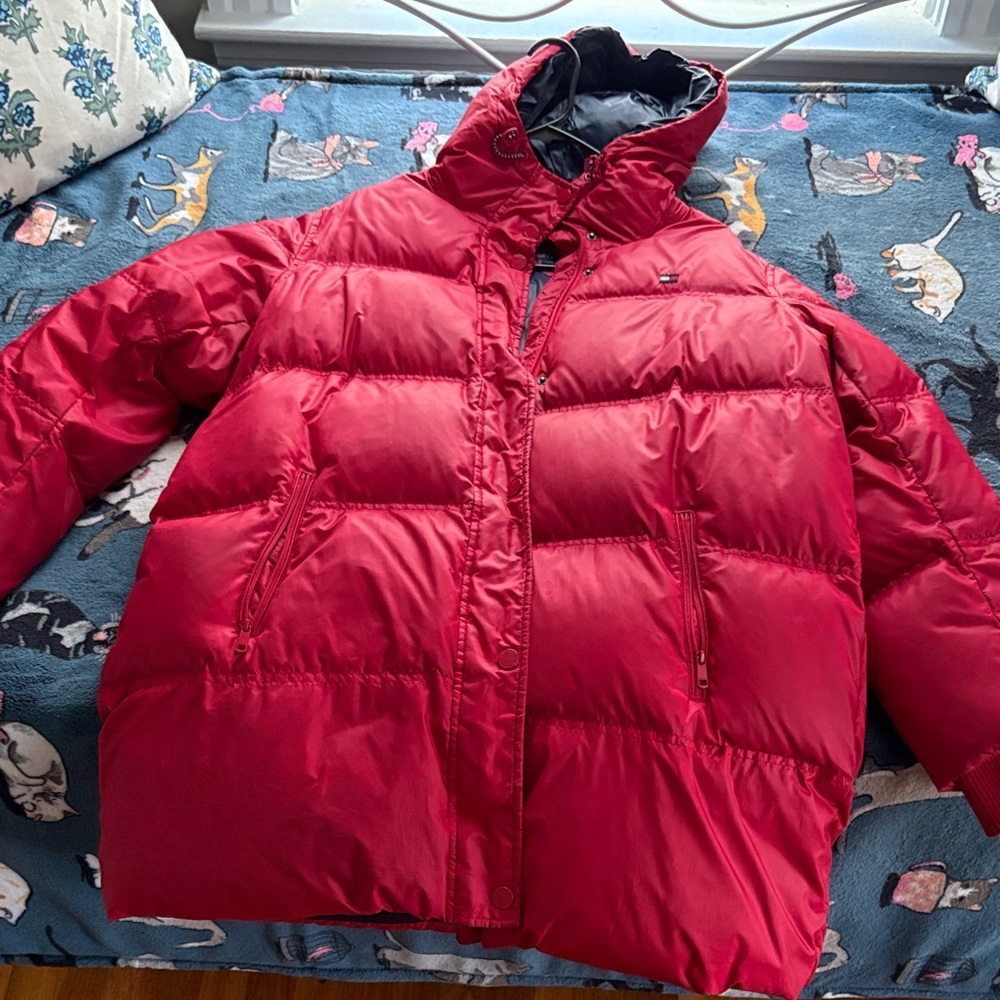 Tommy Hilfiger Vibrant Red Puffer Jacket
